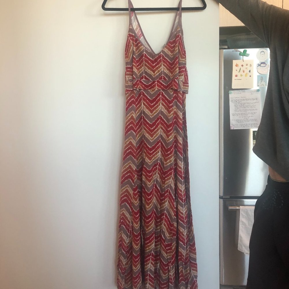 Ecote Size M Maxi SOFT Red/Orange Dress